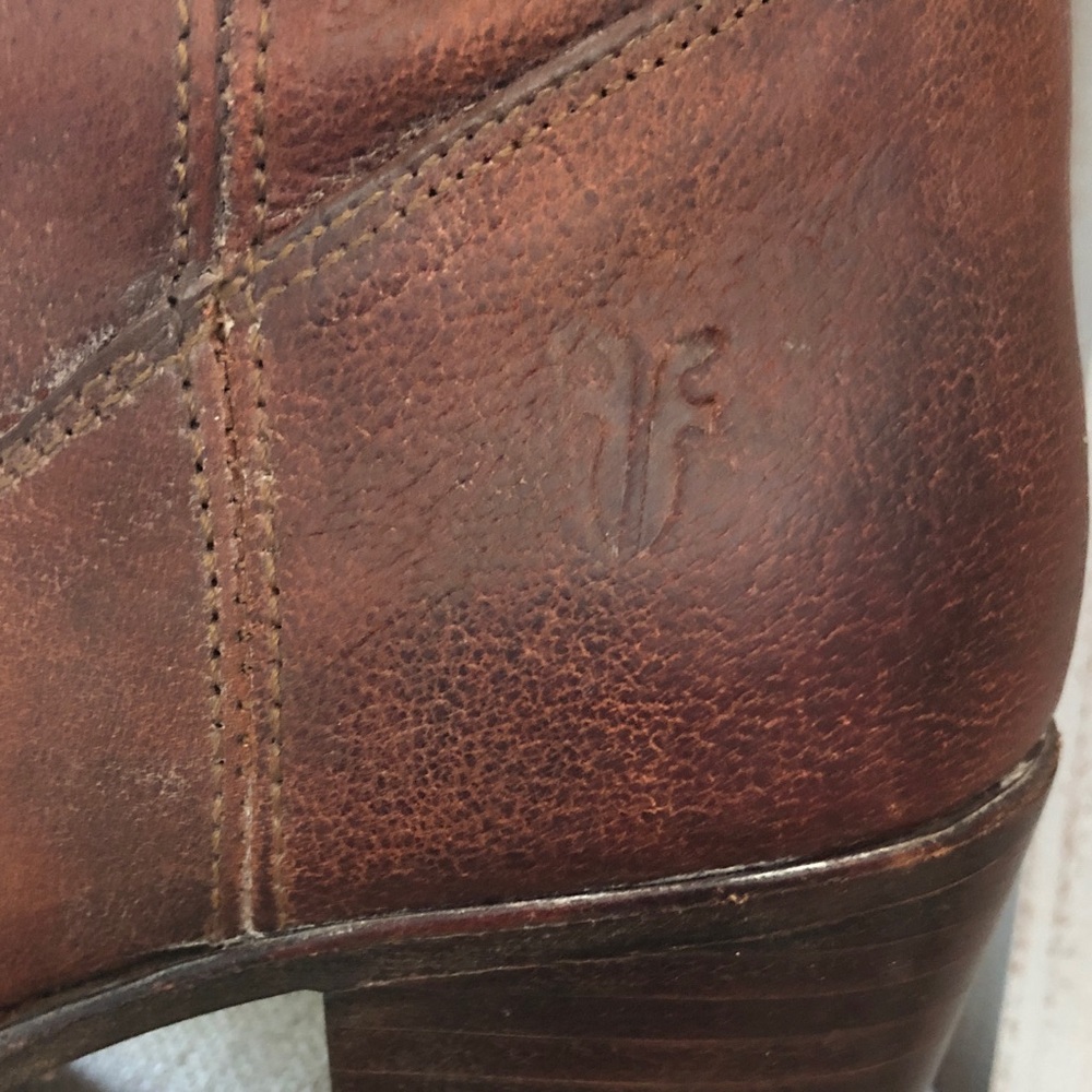 Frye Tan Genuine Real Leather Riding Boots - Picture 3 of 14